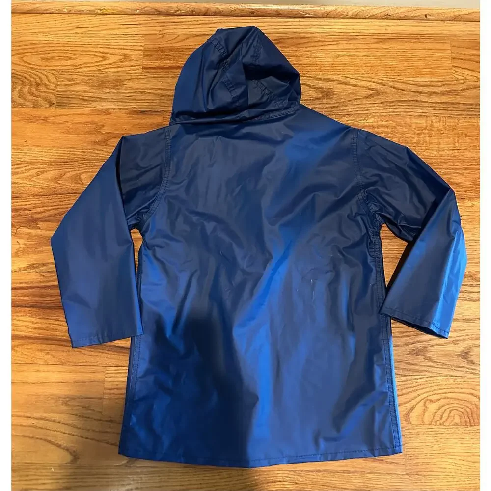Boys rain jacket  Blue sports theme 4/6